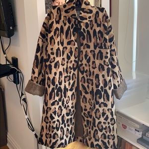 J crew leopard sweater blazer